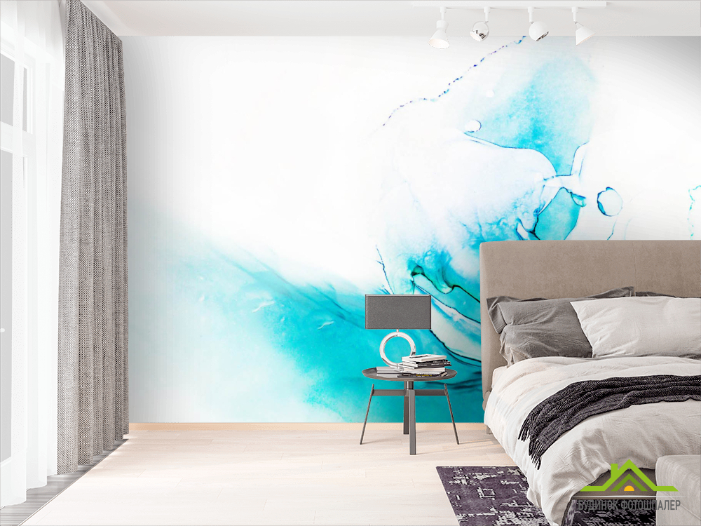 Фотошпалери Блакитний флюїд