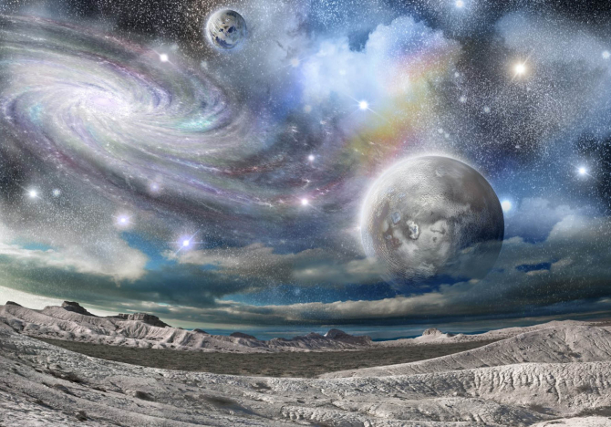 Фотошпалери Космос поблизу