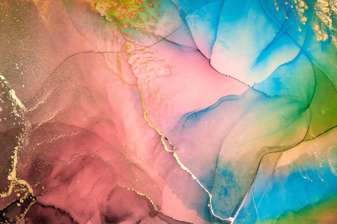 Фотошпалери барвистий флюїд