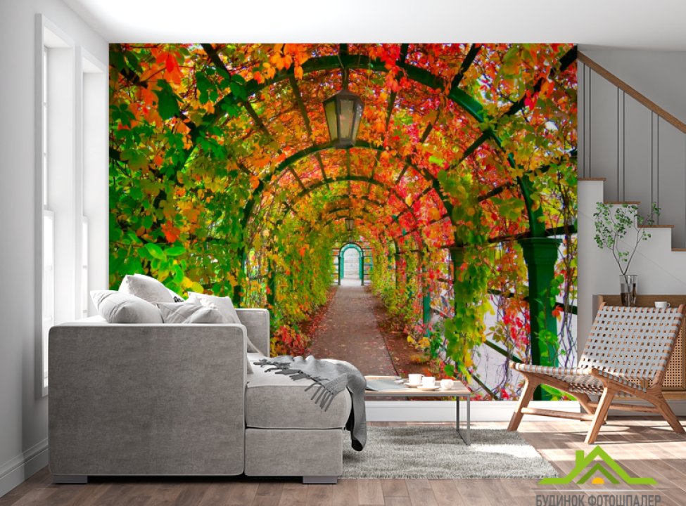 выбрать Фотошпалери Арка у листі Фотошпалери Фрески на стіну
