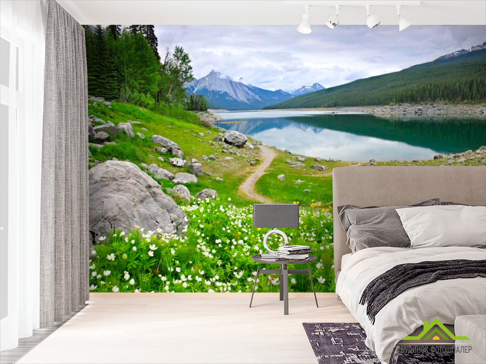 Фотошпалери Берег, квіти