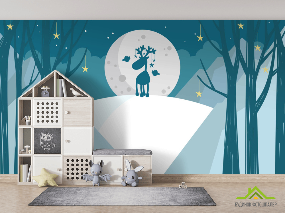 Фотошпалери Олень і дерева