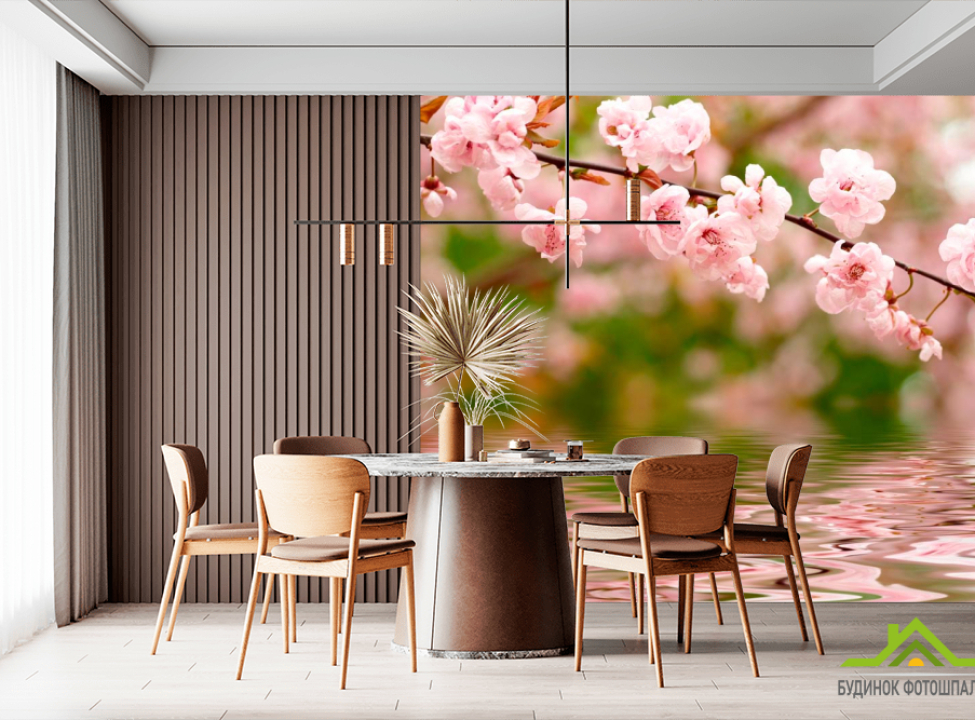 выбрать Фотошпалери Річкова вишня цвіте Фотошпалери Квіти на стіну