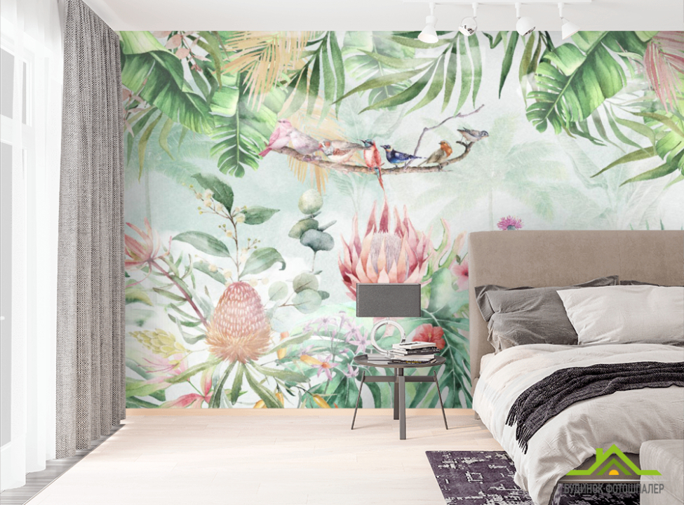 выбрать Фотообои Тропические листья Фотообои тропические листья на стену