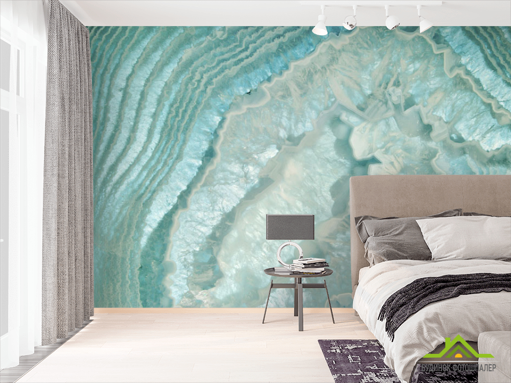 Фотошпалери Текстура бірюзового кварцу