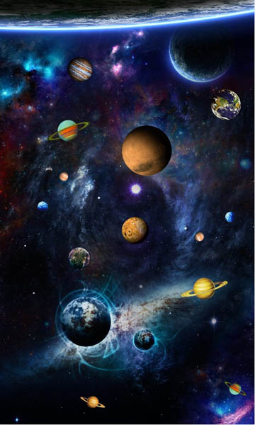 Фотошпалери Планети космос