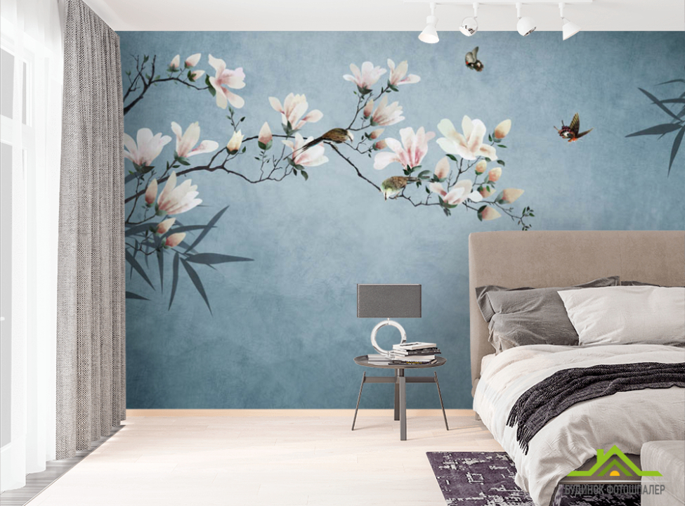 выбрать Фотообои Магнолия в восточном стиле Фотообои Восточный стиль на стену