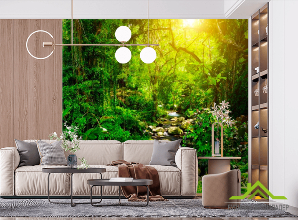 выбрать Фотообои Далеко в лесу Фотообои лес на стену