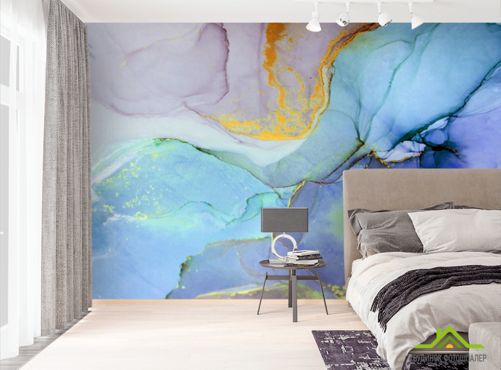 выбрать Фотообои Сине-фиолетовый флюид Фотообои Каменная стена на стену