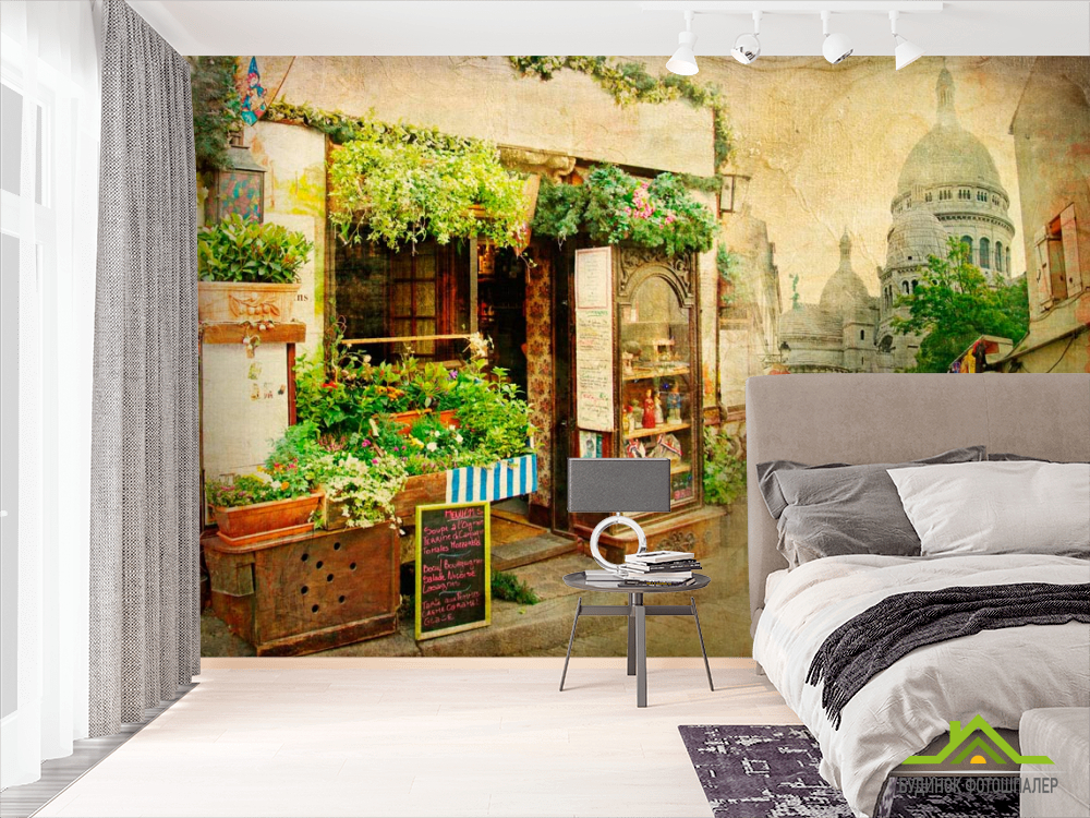 Фотошпалери Магазин, люди, вулиця