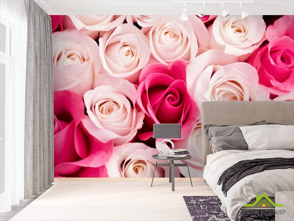 Фотообои Розовые бутоны роз