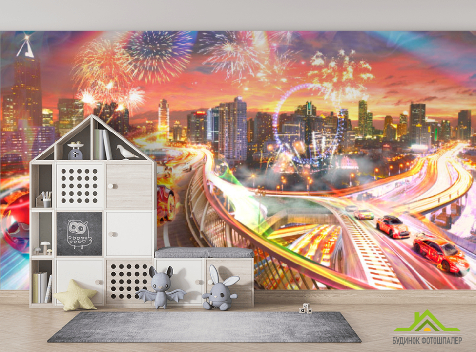 выбрать Фотообои Тачки Фотообои для мальчика на стену