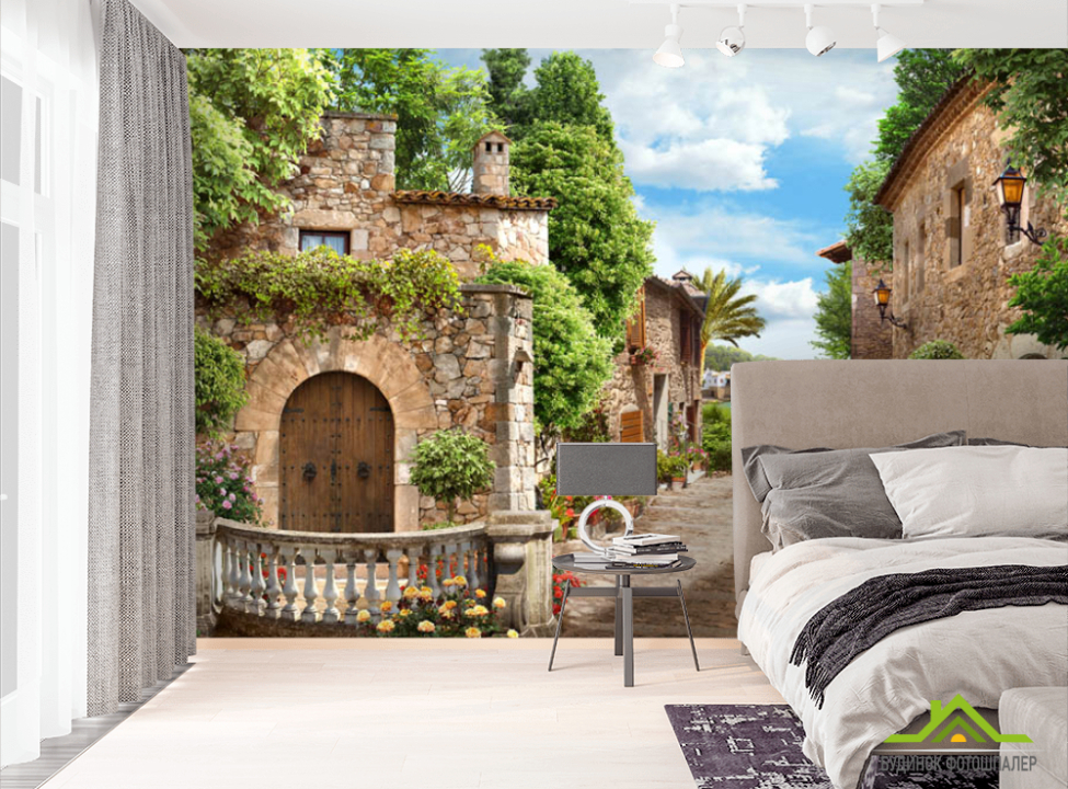 выбрать Фотошпалери Фреска з вуличкою Фотошпалери Фрески на стіну