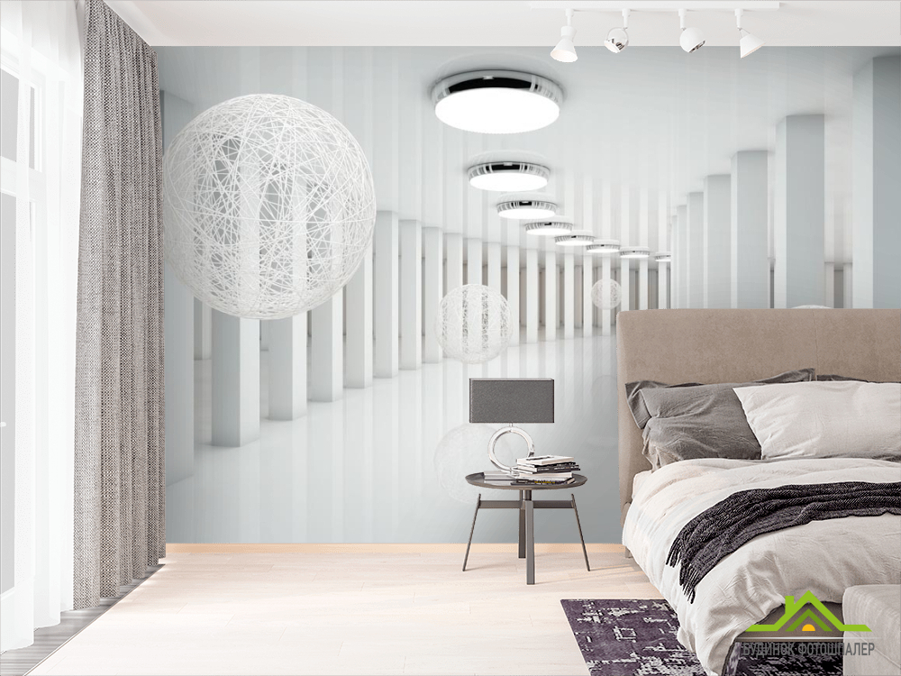 Фотообои Тонель из сфер