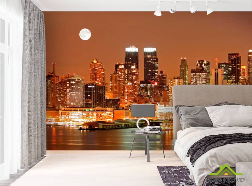 выбрать Фотошпалери Місяць, ніч, New York Фотошпалери Нью Йорк на стіну