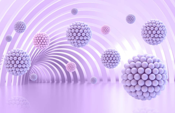 Фотошпалери фіолетові кулі