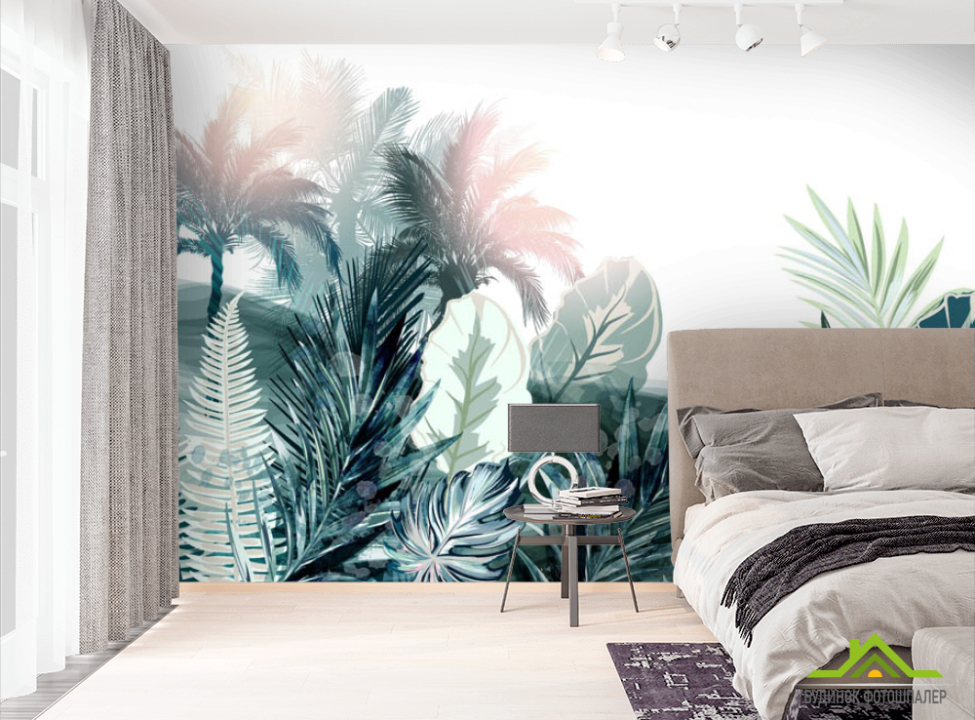 выбрать Фотообои Тропические листья Фотообои тропические листья на стену