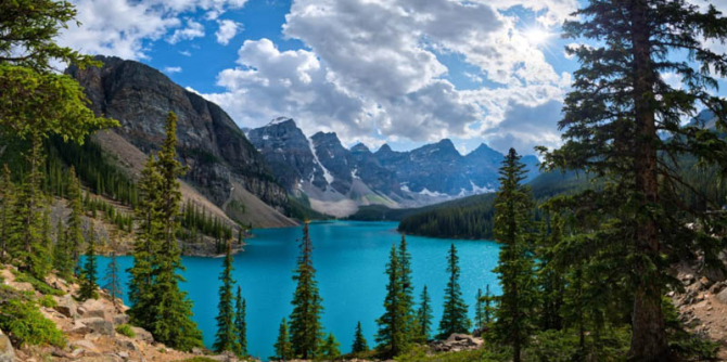 Фотошпалери Вид на озеро