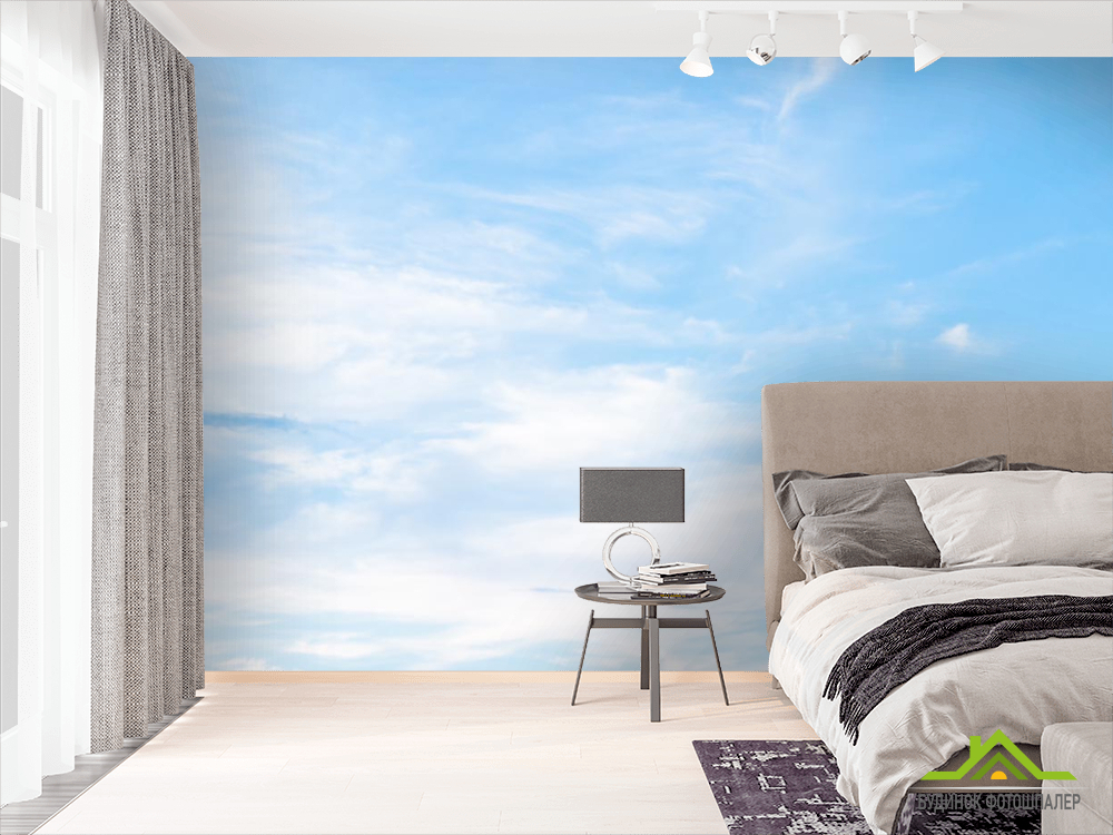 Фотообои бело-голубое небо