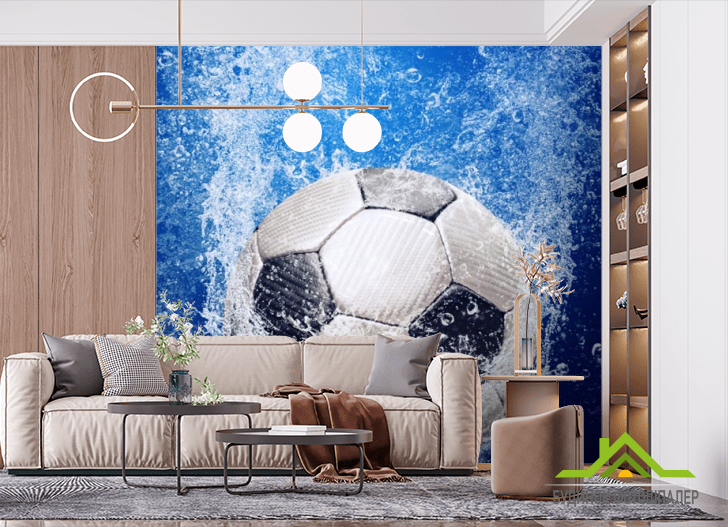 Фотообои мяч под водой