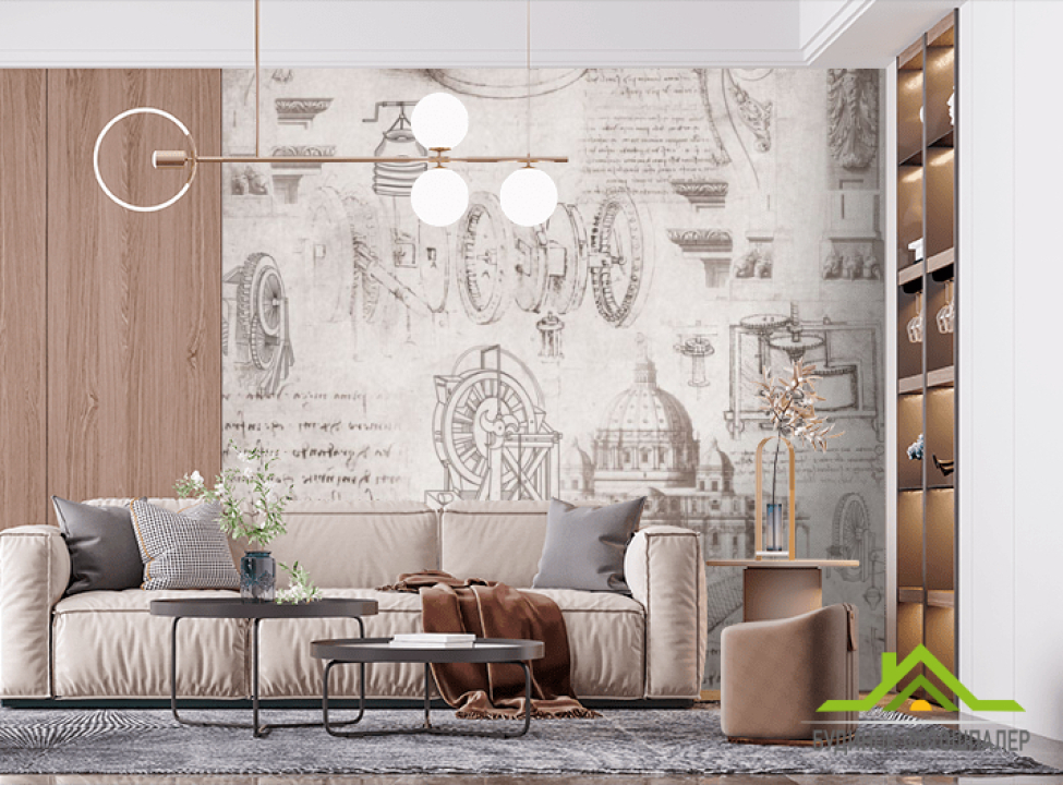 выбрать Фотообои Винтажная стена Фотообои в салон красоты на стену