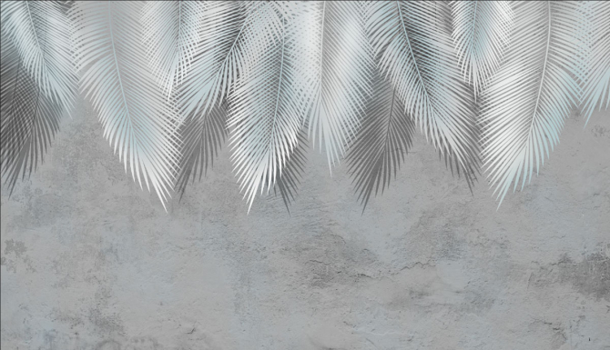 Фотошпалери світлі листя на стіну