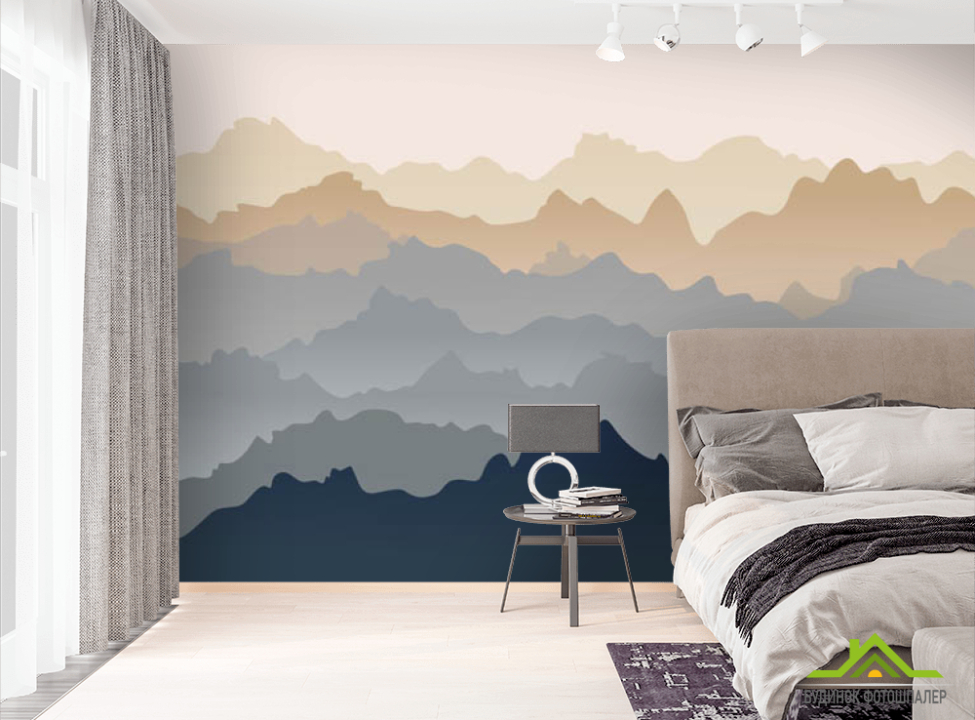 выбрать Фотошпалери гори абстрактні 3Д ефект Фотошпалери Абстракція на стіну