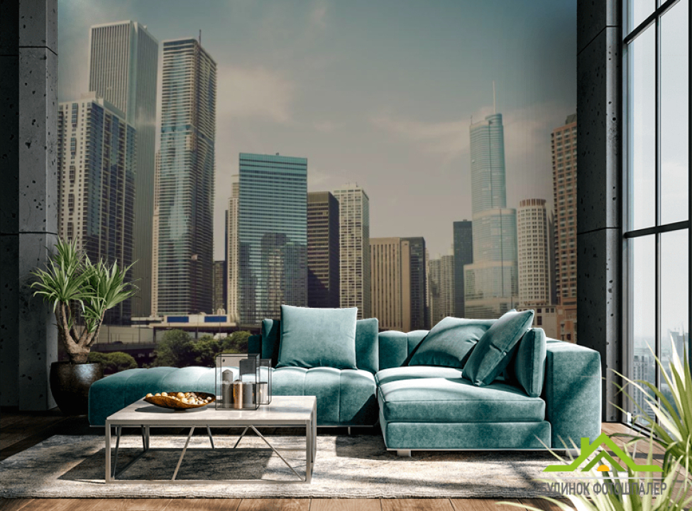 выбрать Фотообои Вода и высотки Фотообои Город на стену