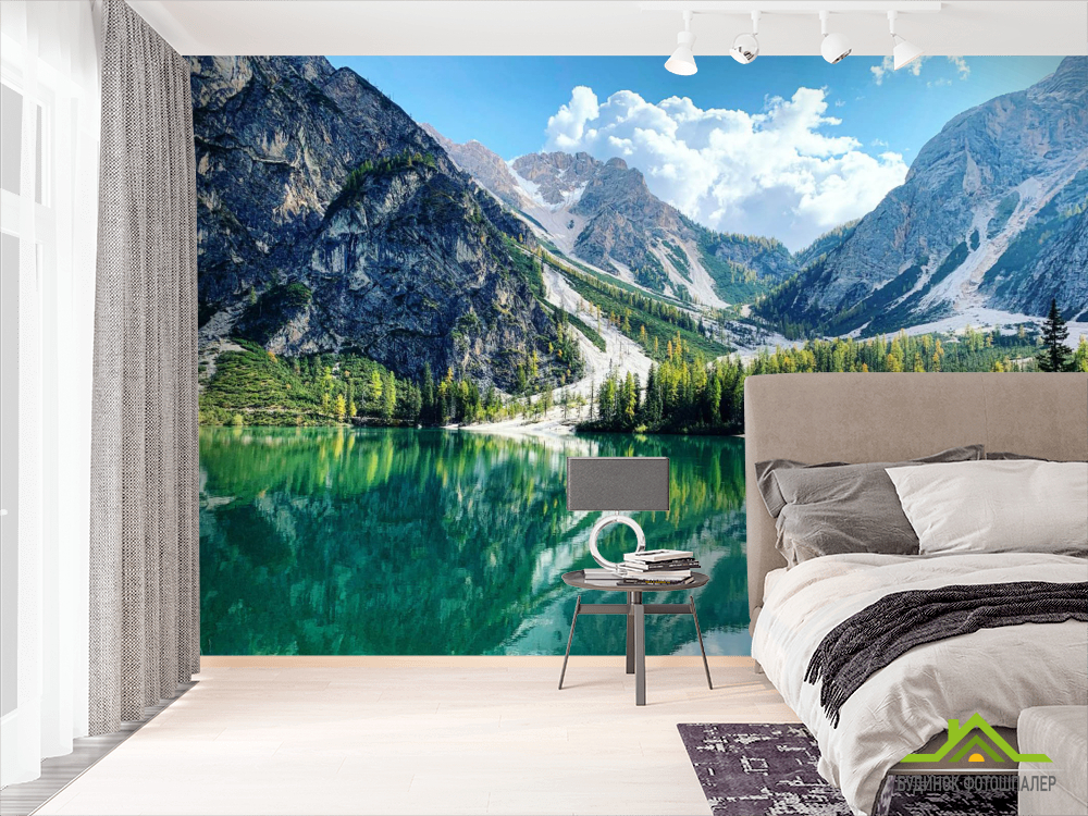 Фотошпалери Озеро і гори