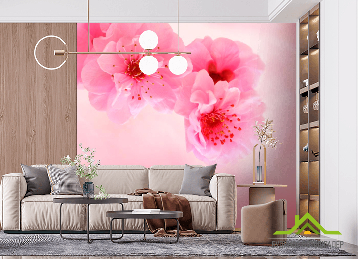 Фотошпалери Ніжно-рожеві квіти