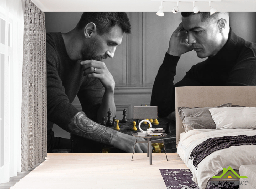 выбрать Фотообои Рональдо и Месси Фотообои в салон красоты на стену