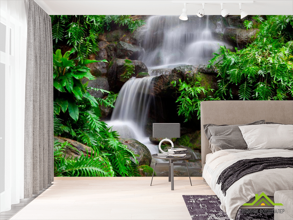 Фотообои Камни, вода, зелень