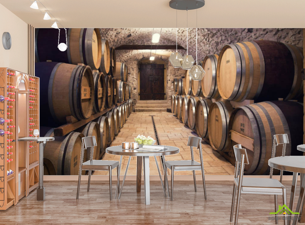 выбрать Фотошпалери винний льох Фотошпалери для кафе на стіну