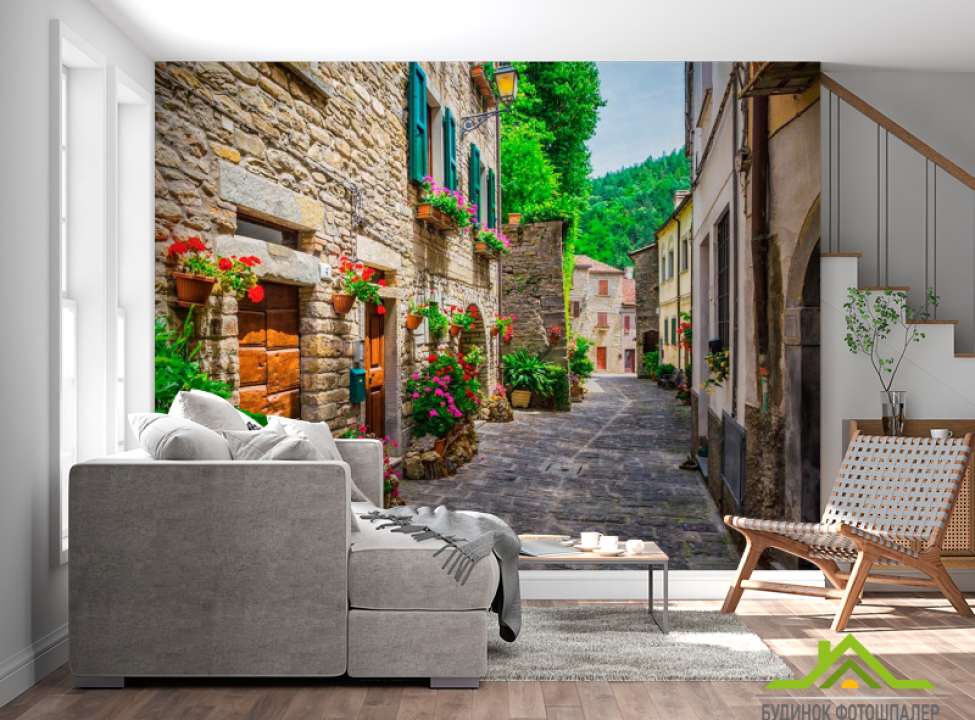 выбрать Фотошпалери Стара вуличка Фотошпалери Вулиці на стіну