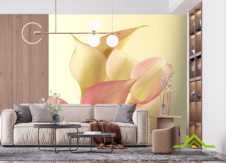 Фотошпалери Бежевий красивий квітка