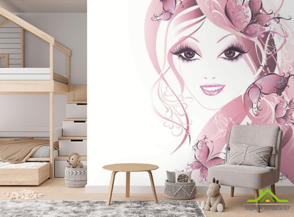 выбрать Фотошпалери Векторна дівчина Фотообої для підлітка на стіну