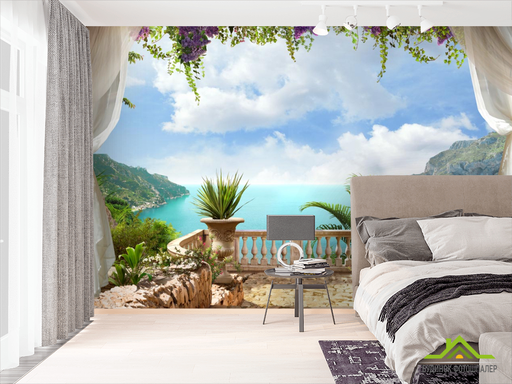 Фотошпалери Вид на море з балкона