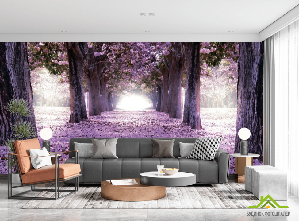 выбрать Фотошпалери Квітучі дерева Фотошпалери Рожеві дерева на стіну