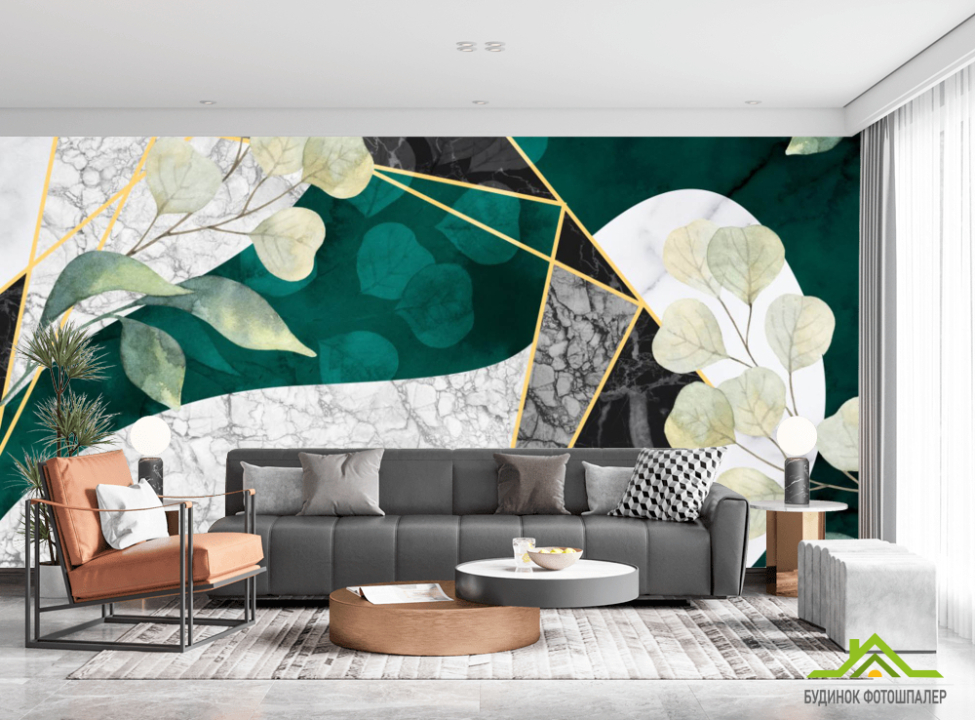 выбрать Фотошпалери мармур і гілки Ексклюзивні фотошпалери на стіну