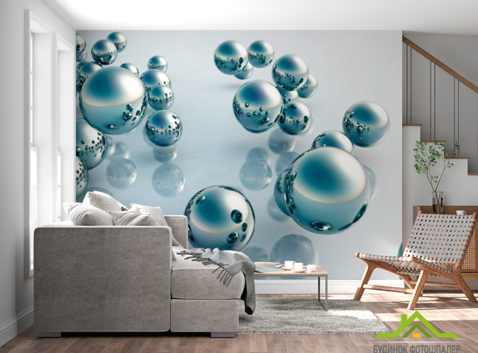 выбрать Фотообои 3д шары Фотообои Геометрия на стену