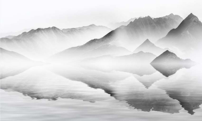 Фотообои Туманные горы