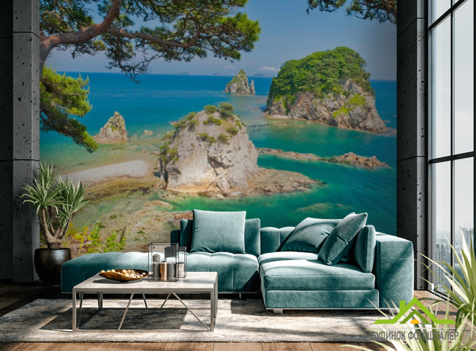 выбрать Фотообои Морская бухточка Фотообои Пляж на стену