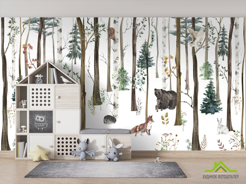 Фотообои Звери в лесу