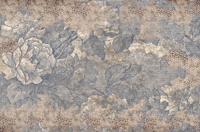 Шпалери Дизайнерські квіти та візерунки