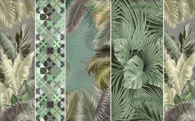 Фотообои Дизайнерские листья