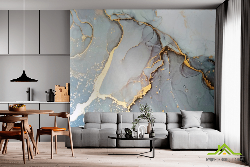 Фотошпалери флюїд золото