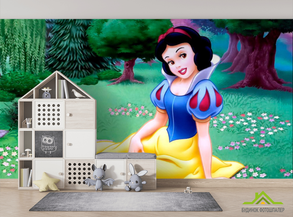 выбрать Фотошпалери Білосніжка в лісі Фотошпалери Білосніжка на стіну
