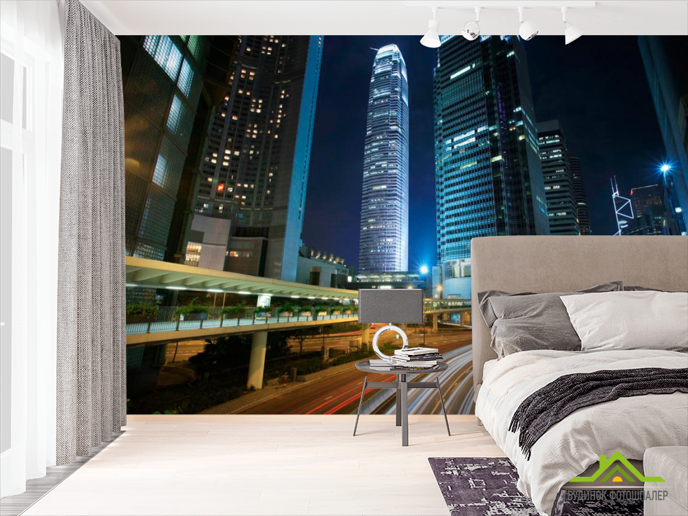 Фотошпалери Дорога в центрі міста