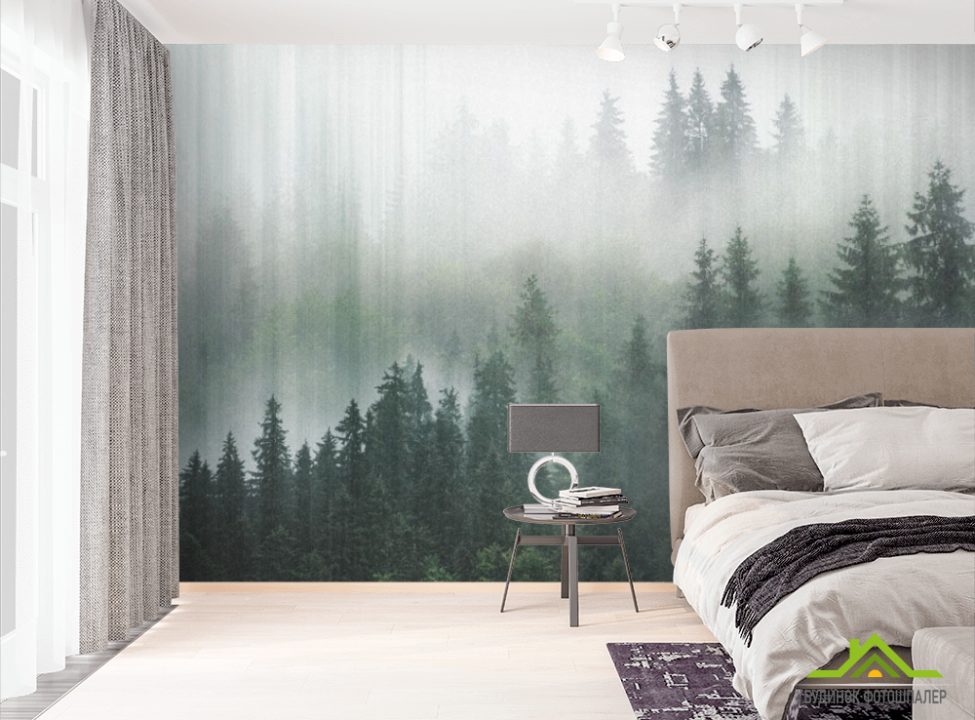 выбрать Фотошпалери Туманний ліс 3д Фотошпалери Природа на стіну