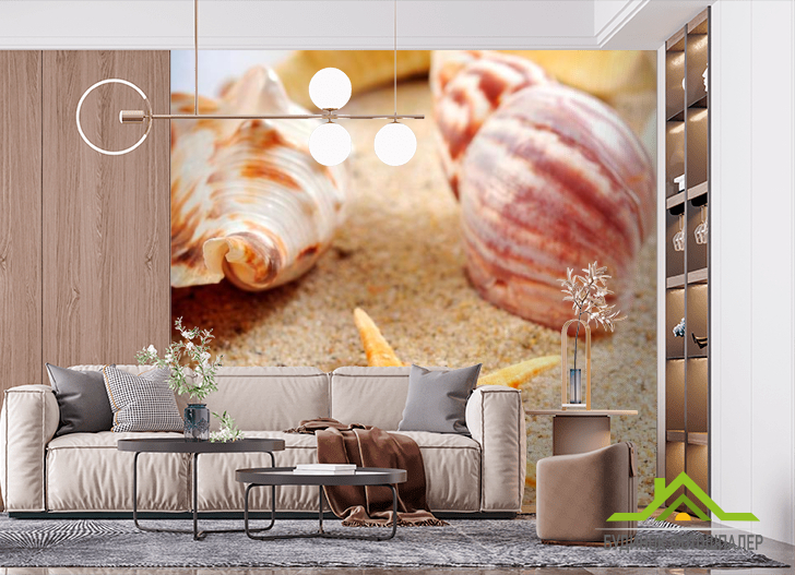 Фотошпалери Пісок і черепашки